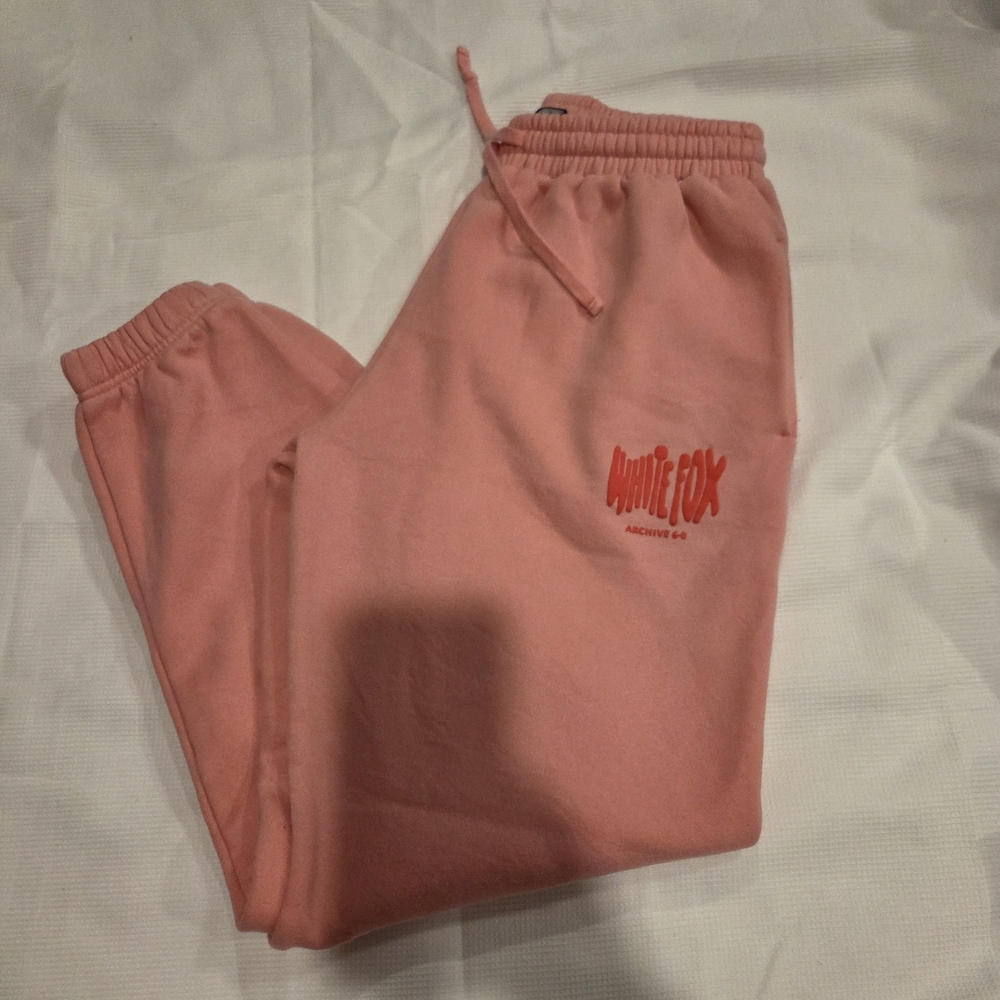 White Fox Melon Sweatpants